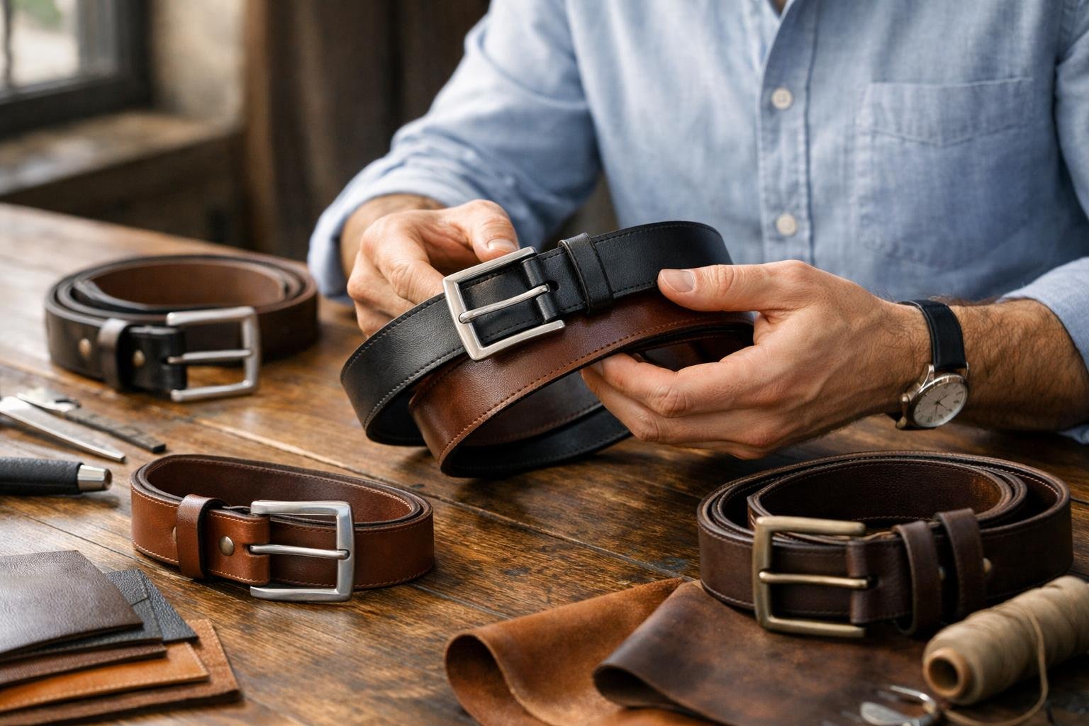 Férfi bőrövek, a minőség és tartósság bemutatása