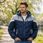 Sportos férfi átmeneti dzseki tavaszi stílusban