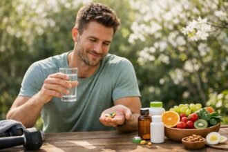 Férfi vitaminok és egészséges ételek tavasszal