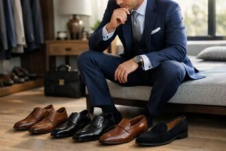Férfi öltönyhöz illő cipők választása
