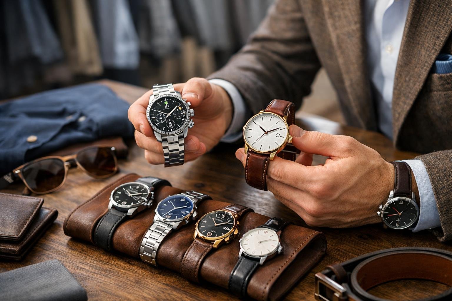 Férfi karórák választéka stílusos öltözékhez